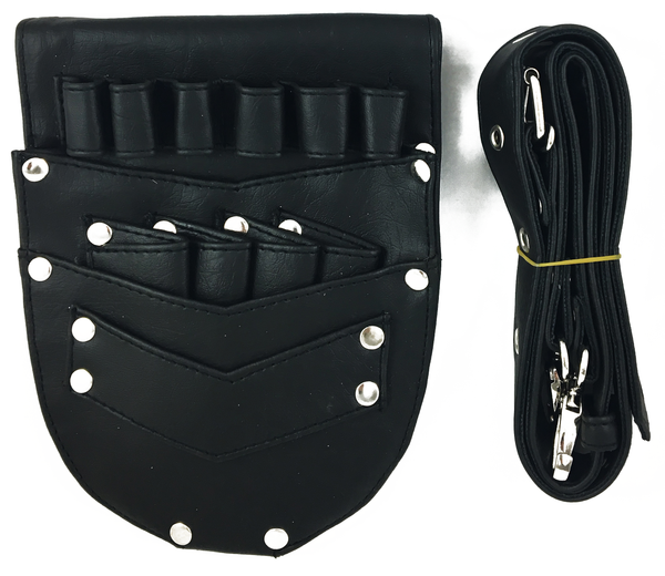 Leather Shear Holster - 6 loops - Black