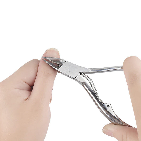 Stainless Steel Nail Clippers Ingrown Pedicure Cuticle Scissors