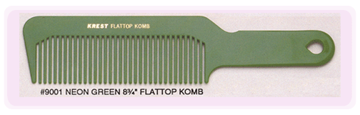 Professional Krest Flattop Comb - Black - 8¾" 