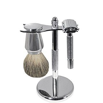 High Quality Scalpmaster Chrome Shave Set Shaving Cream 