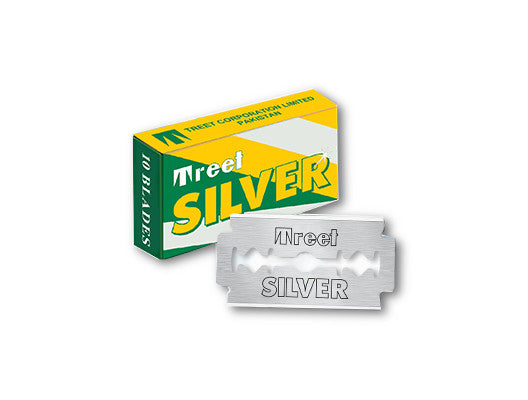 Silver Square Razorblade Treet Silver Razor Blades – Taize Shears